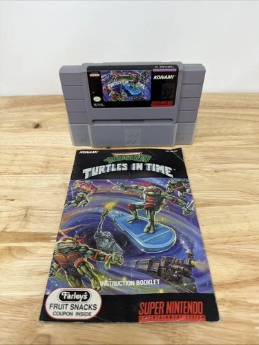 Teenage Mutant Ninja Turtles IV: Turtles In Time SNES - Authentic & Manual