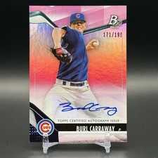 Burl Carraway 2021 Bowman Platinum Top Prospects Autographs Pink #TOP-3 #/199