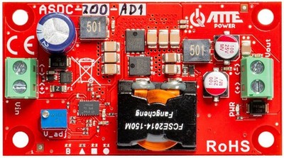 5902143691938 Przetwornica obniżająca napięcie z regulacją 5...24V 200W ATTE ASD