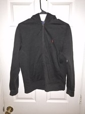 Polo Ralph Lauren Black Fleece Full Zip Hoodie Boys Size L 14/16 Logo