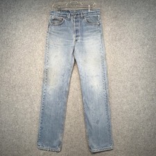 Vintage Levis 501 Jeans Mens Blue Button Fly Made in USA Fits 31x34 STAINS