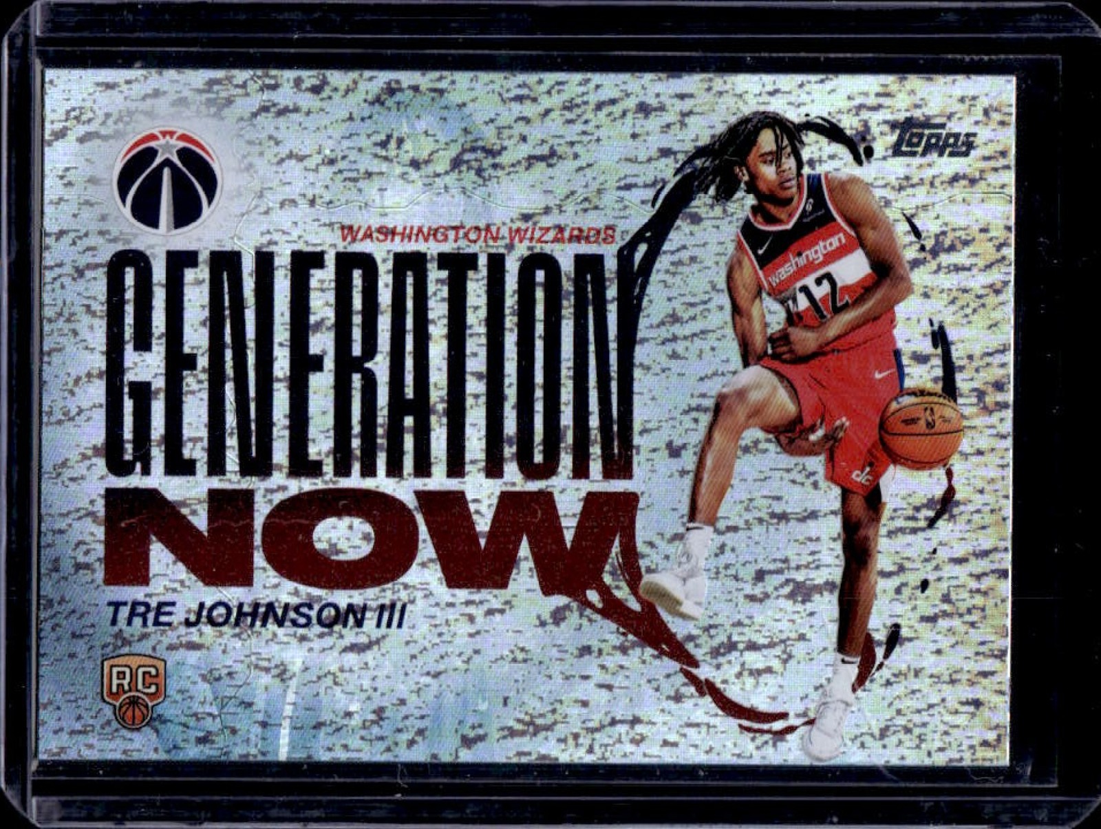 2025-26 Topps Tre Johnson III Generation Now RC Holo Foil #GN-6 Wizards