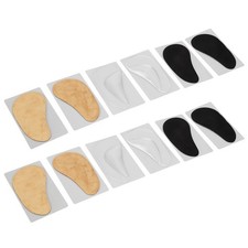 6 Pairs Arch Support Shoe Insoles Adhesive Gel Reusable Arch Pad For Plantar