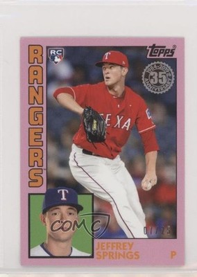 2019 Topps Mini 1984 Design Pink 7/25 Jeffrey Springs #84R-JS 0qc1