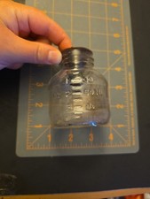 Vintage Baby Glass Bottle 3 Oz With Nipple