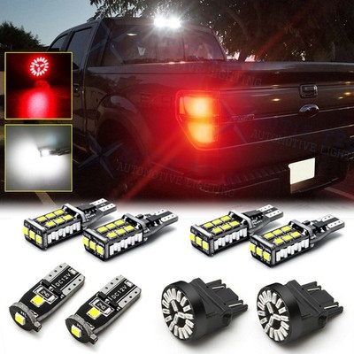 8x LED License+Reverse+High Mount Cargo+Brake Lights Kit For Ford F-150 2009-14