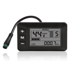 5Pins Electric Bike LCD Display Meter, 24V 36V 48V E Bike Control Panel for H...