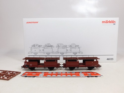EC577-3# Märklin H0 AC 46123 Autotransporter OHNE MODELLE DB NEM KK KKK OVP