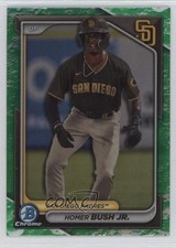 2024 Bowman Chrome Prospects Lunar Glow Refractor Homer Bush Jr #BCP-87 09wc