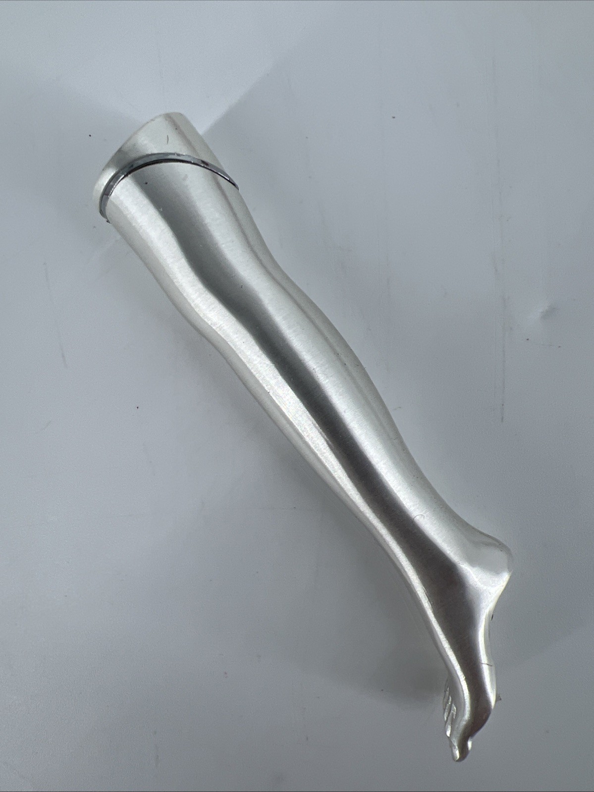 Novelty Womans Leg, Butane Lighter, Metal Aluminum 3-3/4&rdquo;