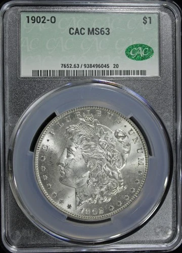1902-O MORGAN DOLLAR CAC MS63 (2532041)