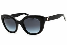 New Guess GU00196 01B Shiny Black/Smoke Gradient 51-23-140 Sunglasses