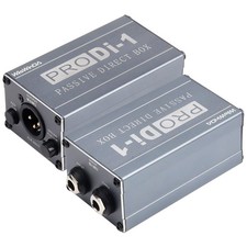 Passive Stereo Direct Box Single Channel Pro XLR Input 1/4  Output Low Distortio