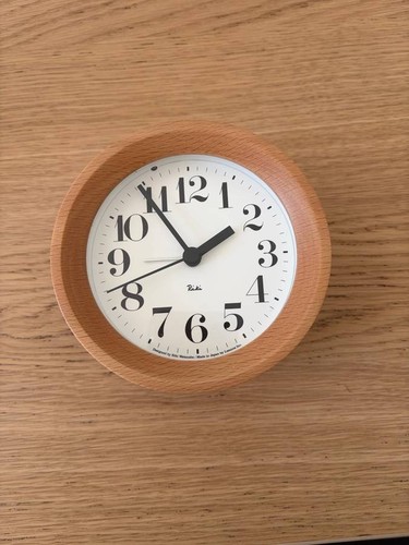 Lemnos Riki Alarm Clock Beechwood WR09-15NT Japan Watanabe