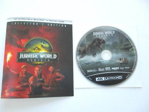 Jurassic World: Rebirth (Blu-ray 4K Disc + Art-work, 2025) UHD Movie NO CASE