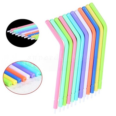 250-1000pcs Dental 3-Way Air Water Syringe Tips Disposable Spray Nozzles Tips DS