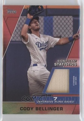 2021 Topps Significant Statistics Relics Red 13/25 Cody Bellinger #SSR-CB 1c7