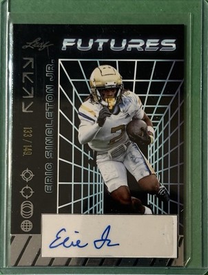 2024 Leaf Futures Eric Singleton Jr. Autograph Auto 149 Florida Gators Rookie RC