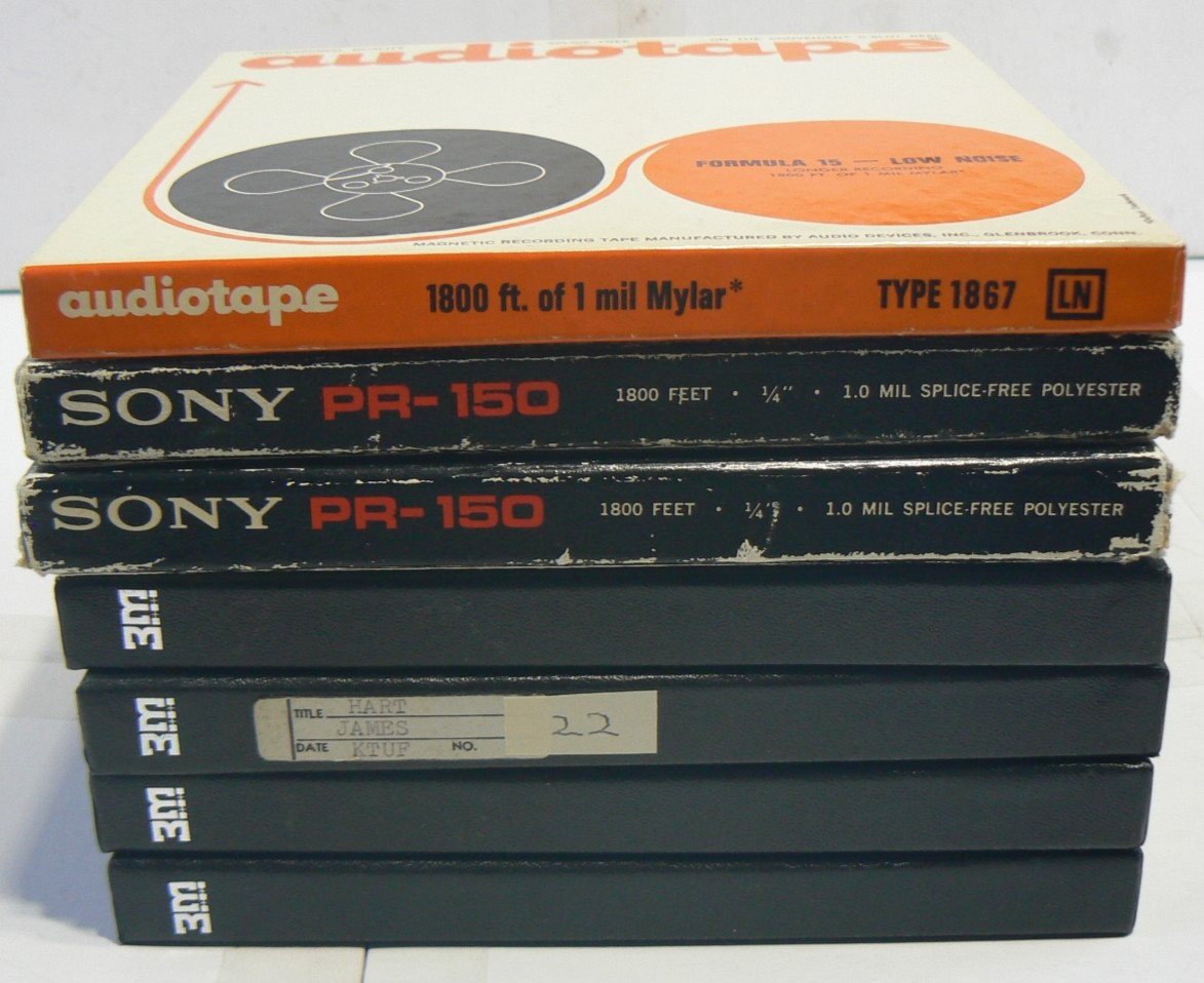 Scotch, Audiotape, Sony Reel to Reel Recording Tape RECORDED LOT OF 7