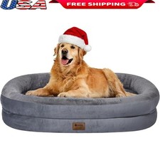 Orthopedic Dog Bed Washable Waterproof Non Slip Large Memory Foam Support New