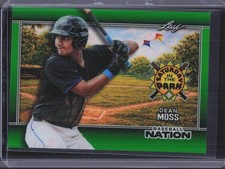 2026 Leaf Baseball Nation Dean Moss Saturday In The Park Green #/25