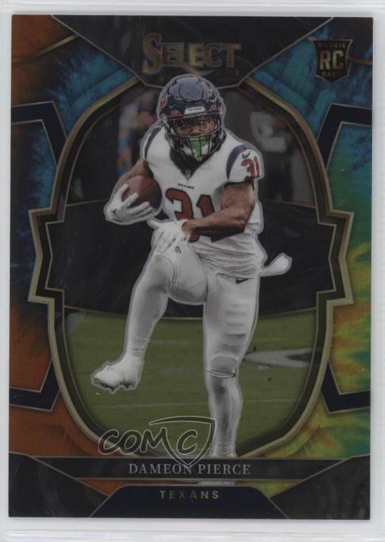 2022 Panini Select Concourse Tie-Dye Prizm 4/25 Dameon Pierce #47 0vc5