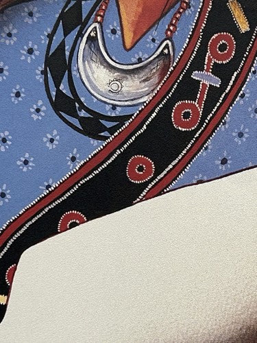 Gary White Deer Forever Choctaw Signed Lithograph 770/1000 Native Art 25x18.5 - Picture 5 of 12