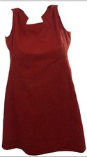 Red Sleeveless Textured Jacquard Sheath Dress From Jones Studio Sz 20 W Lined