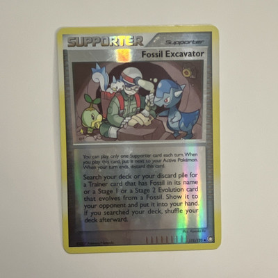 Pokemon TCG Fossil Excavator 111/123 Mysterious Treasures English Reverse Holo