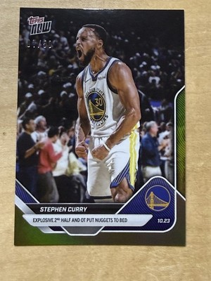 2025/26 NBA Topps Now 22 STEPHEN CURRY GOLDEN STATE WARRIORS GOLD 7/50 READ*