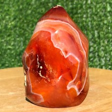 440G Natural Red Agate Crystal Mineral Specimen Freeform energy Healing Reiki