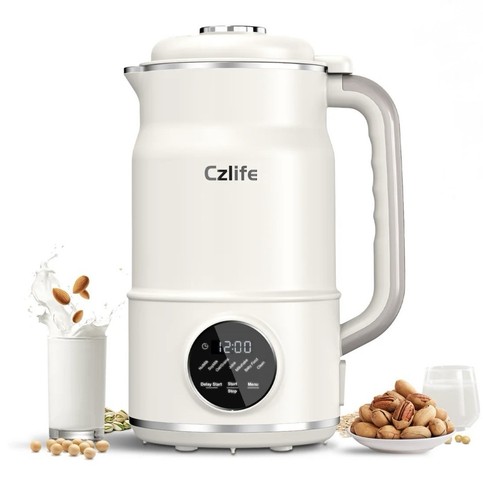 Soy Nut Milk Maker Chezlife 50oz Oat, Almond, Grain, Shake, Baby Food. Automatic