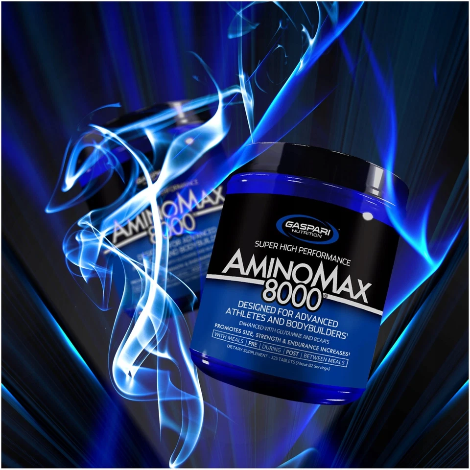 Gaspari AminoMax 8000 - 325 Tabletten - Aminosäuren, Kreatin, Taurin, Glutamin - Bild 3 von 4