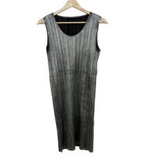 Auth PLEATS PLEASE - Silver Women's Dress