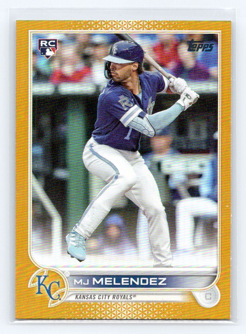 2022 Topps Update Gold Foil #US223 MJ Melendez Rookie Kansas City Royals