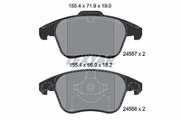 Bremsbelagsatz Scheibenbremse Q+ Textar 2455701 FüR Picasso C4 DS4 CitroËN DS5 2