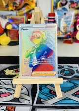 Peonia Trainer - 219/198 Chilling Reign - Rainbow Secret Rare - Pokemon TCG on eBay