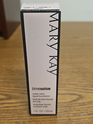 Mary Kay timewise Matte-wear Liquid Foundation Ivory 2 038751 NIB NOS