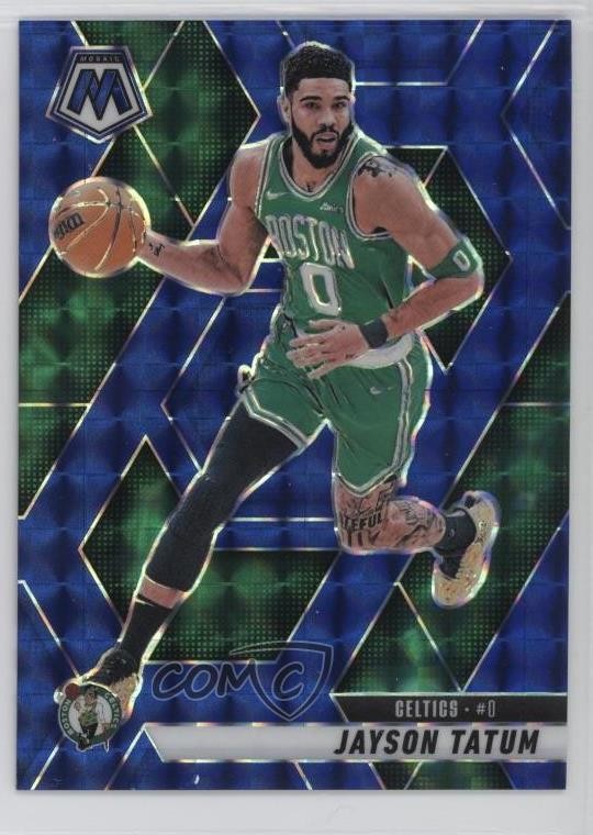 2024-25 Panini Mosaic Blue Mosaic Prizm /199 Jayson Tatum #188 1qp0
