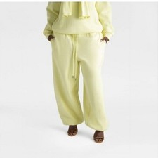 KBB by KAHLANA Women's High-Rise Straight Leg 'The Dwayne Sweats' - Yellow XXL