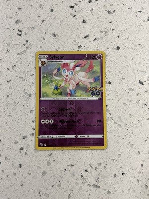 2022 Sword & Shield Pokemon Go Sylveon 35/78 Reverse Holo