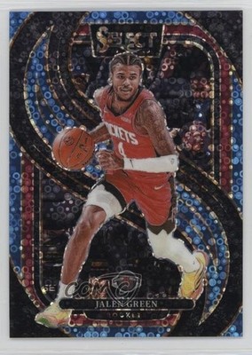 2024 Panini Select Premier Level Light Blue Disco Prizm 12/99 Jalen Green 11xg