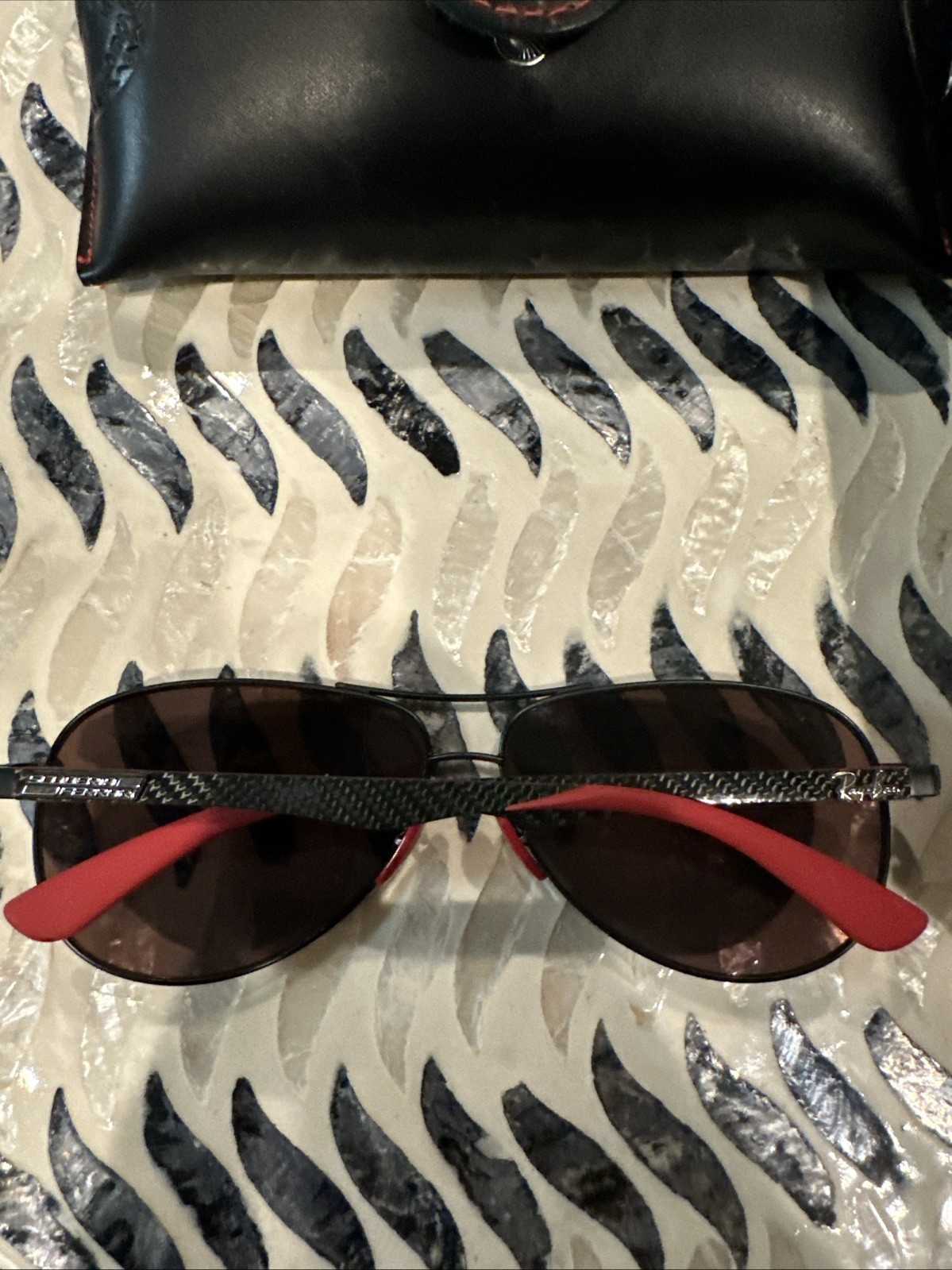 Ray-Ban Men's Rb4302m Scuderia Ferrari Collection Square Sunglasses image 4