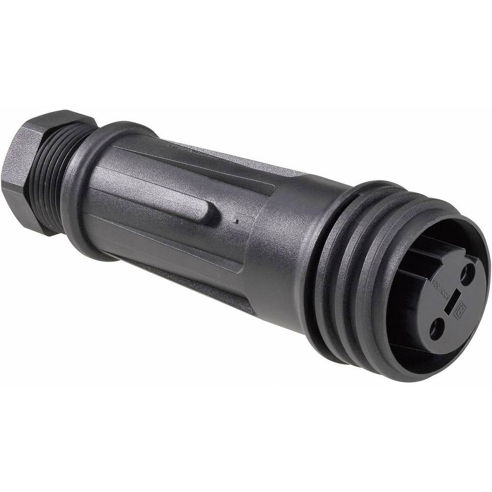Cosse cylindrique mâle femelle droite Bulgin PX0921/04/S pour raccordement câble étanche