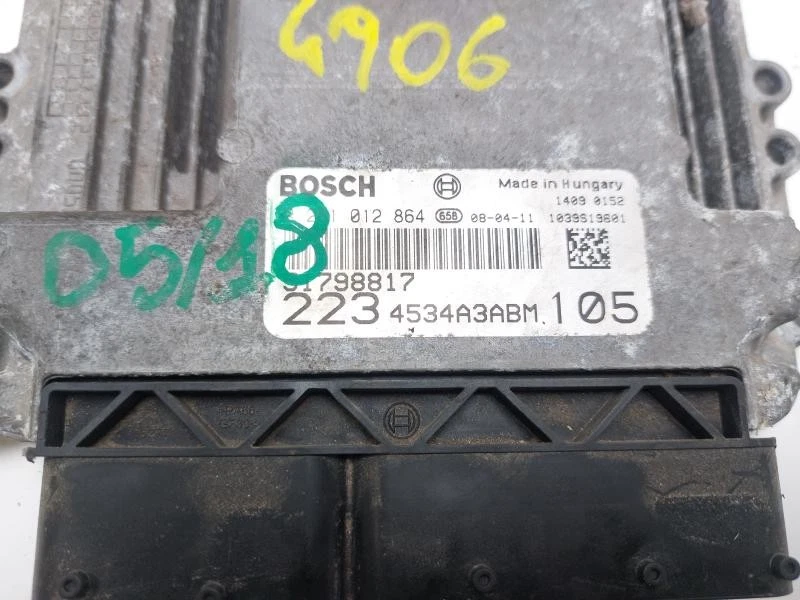 0281012864 CENTRALINA MOTORE ECU BOSCH FIAT DOBLO II (223) 1.9 JTD 8V MAN 5M 105 - Immagine 3 di 3