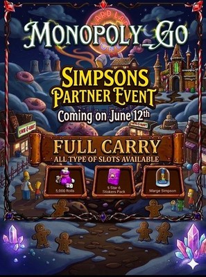  Monopoly_Go Simpsons partner event 6H - 12H , 12H - 24H , 24H  - 48H  