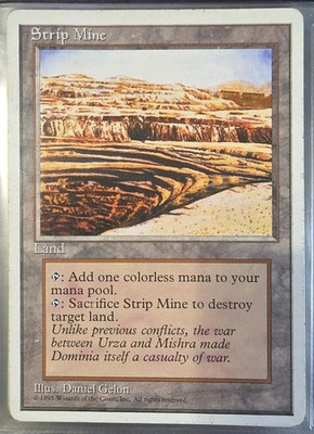 Strip Mine MTG Core Set 4th Edition Regular