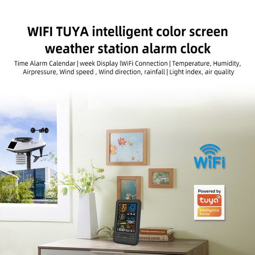9-in-1 Professional Wi-Fi Weather Station Color Display Wireless Outdoor Sensor - Picture 12 of 16