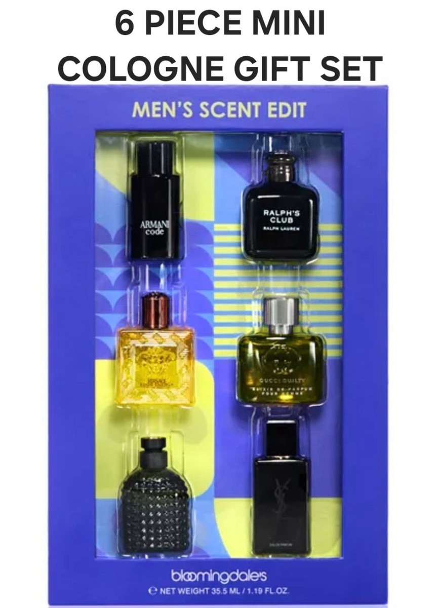 Bloomingdale's Scent Edit 6 Piece Mini Cologne Valentine's Day