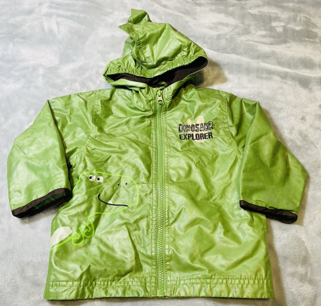 Toddler Size 2 Green Jacket Hood New Con